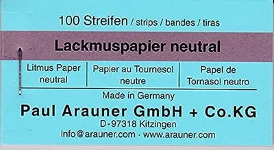 Immagine prodotto di Carta indicatrice di Arauner per acidometri, 100 strisce