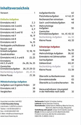 Obrázek produktu pro Einmaleins Mathematik 2./3. Klasse