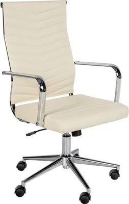 Obrázek produktu pro Ergonomická kancelářská židle - Kancelářská židle - Vysoký komfort sezení, plynule nastavitelná | Barva: krémová