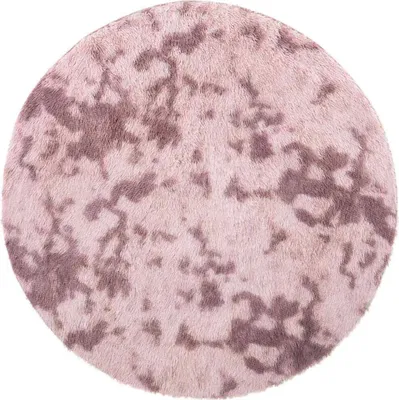Produktbild von vidaXL Teppich Shaggy Hochflor NAVARRA Altrosa 160x160 cm Polyester