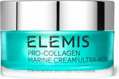 A product shot of a jar of Elemis Pro-Collagen Marine Cream Ultra Rich.