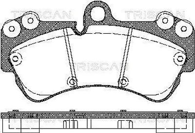 Produktbild von TRISCAN Bremsbeläge Bremsklötze 8110 29048