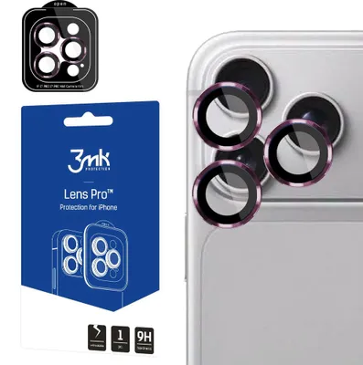 Produktbild von Objektivschutz für iPhone 18 Pro / Max, 3mk Lens Protection Pro, Burgunderrot