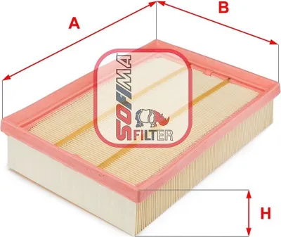 Produktbild von Luftfilter SOFIMA S 3302 A für FIAT STILO (192) Filtereinsatz