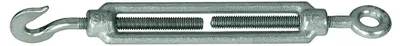 Image de Alberts 854126 Tendeur, avec crochet et oeillet, galvanisé, distance 165 - 240 mm, filetage M8, set de 10 pièces