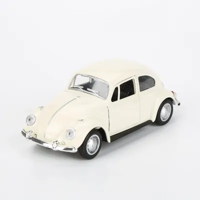 Immagine prodotto di Modellino di auto in lega 1:32 per bambini, simpatico veicolo a retrazione, giocattolo decorativo, regalo di compleanno, beige