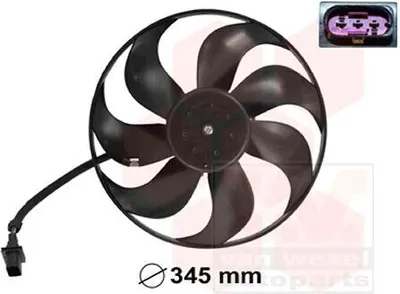 Produktbild von VAN WEZEL 5825745 Lüfter Motorkühlung Kühlerlüfter für VW POLO (9N) Wasserkühler