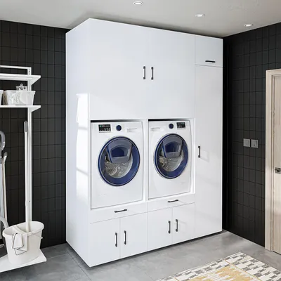 Obrázek produktu pro Roomart, série 3, horní skříňka nad pračku, šířka 179 cm, bílá barva