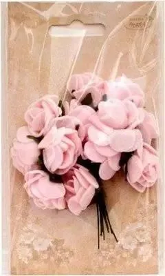 Imagen del producto de Flores de espuma rosa claro de 2 cm para decoración