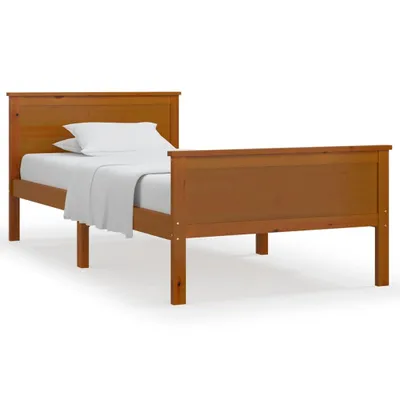 Obrázok produktu pre Posteľný rám medovo-hnedý borovicový masív 100x200 cm