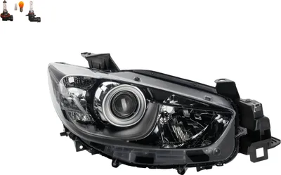 Obrázok produktu pre Johns, Halogénové predné svetlomety vhodné pre Mazda CX5 11/11-02/15 Pravá žiarovka so žiarovkou.