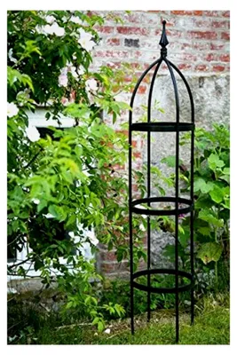 Produktbild von Obelisk Rankhilfe 10mm Höhe 120cm SCHWARZ, Rankgitter