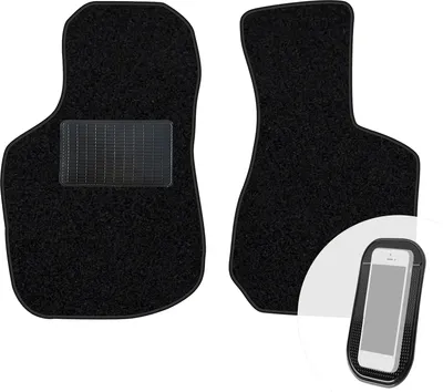 Produktbild von moto-MOLTICO Vorne Fußmatten Auto Velours Autoteppiche Schwarz Automatten Set 2-teilig passend für Opel Tigra A 1994-2003