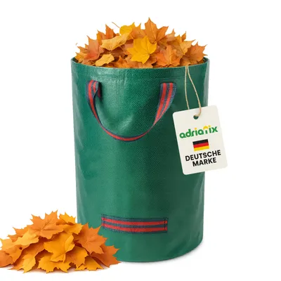 Produktbild von Laubsack 120L – Gartensack groß für Laub, Gartenabfälle, Rasenschnitt & Kompost – Faltbarer Gartenabfallsack, robust & wetterfest