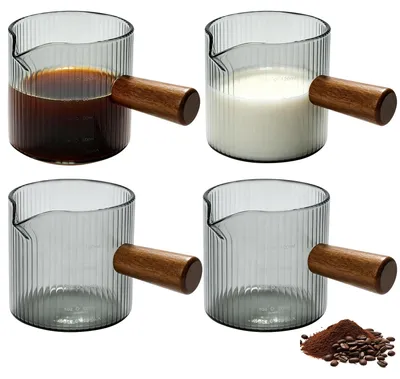Produktbild von Espressotassen mit Holzgriffen, 120 ml, 4 Stück