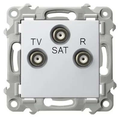 Productafbeelding van RJV-SAT SZAFIR wandcontactdoos, wit, merk Ospel