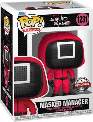 Obrázok produktu pre Funko Pop Squid Game Masked Manager Netfix Television Vinyl Sammelfugur Special Edition 1231