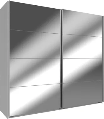 Image de Armoire à portes coulissantes Easy Plus 270 x 65 x 210 cm, blanc miroir, blanc, 270 cm