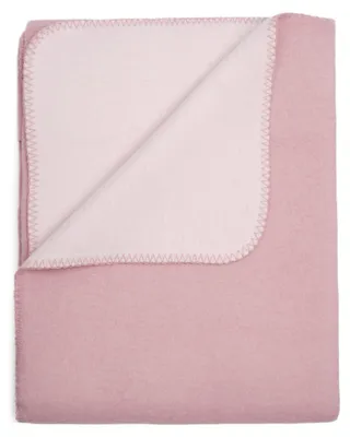 Produktbild von yogabox Flauschige Baumwoll Wendedecke zweifarbig - regional hergestellt - rosa chiaro / hellrosa 150 x 200 cm