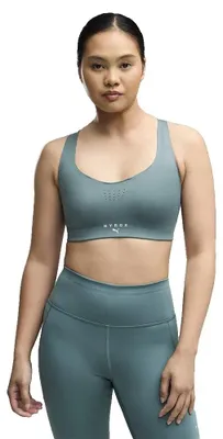 Immagine prodotto di Pantaloni sportivi Puma X Hyrox Pwrmode, reggiseno sportivo a supporto medio, colore grigio, taglia L, per donna, colore grigio, taglia L