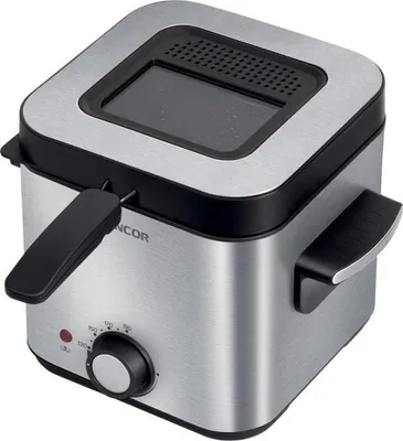 Image de Friteuse SENCOR SFR 6200SS, 900 W, 1,5 L, 600 g de frites, Noir / Acier inoxydable