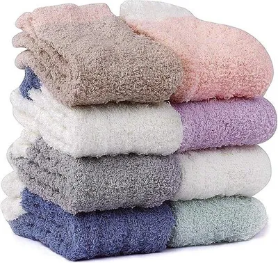 Produktbild von Flauschige Fleece-Höschen - Warme Winter-Höschen - Für Damen - Socken für Schlaf - Fleece-Höschen für Innen - Komfortabel und Plüschig - Für Innen, Schlaf, Haus