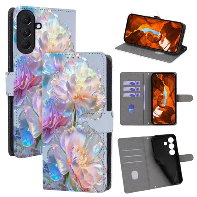 Image de Étui de protection rabattable en simili cuir pour Samsung Galaxy A18 / A17 4G / 5G, design livre