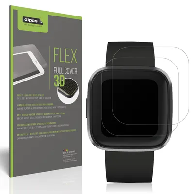 Produktbild von 2x Full Cover Schutzfolie matt für Fitbit Versa 2 Panzerfolie Anti-Shock