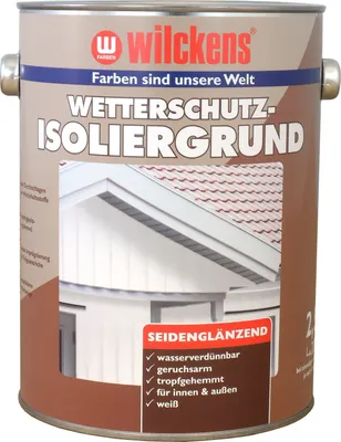 Produktbild von Wilckens Wetterschutz Isoliergrund Weiß 2,5l seidenglänzend Grundierung außen