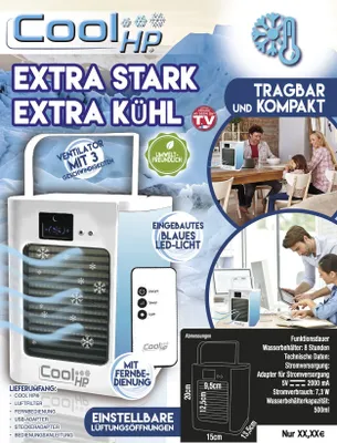 Obrázok produktu pre Starlyf VHGVACIND1091, Prenosné odparovacie chladiace zariadenie, Biela, 0,5 L, 160 mm, 150 mm, 201 mm