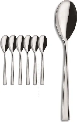 Produktbild von Picard & Wielpütz - 12 Espresso / Moccalöffel - Serie Monterey bright steel - Edelstahl - poliert - spülmaschinenfest, Size:6 Stück