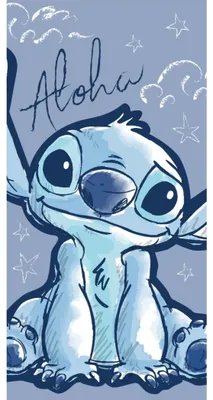 Zdjęcie produktu dla Ręcznik Lilo i Stitch Aloha 70 x 140 cm