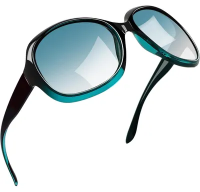 Produktbild von Übergroße Sonnenbrille Damen Polarisiert UV400 Schutz Grün/Hellgrün