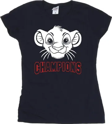 Produktbild von Disney - "The Lion King Champion" T-Shirt für Damen BI25242 (XXL) (Marineblau)