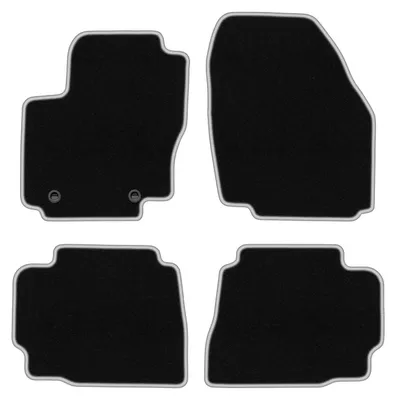 Obrázok produktu pre Velúrové autokoberce pre: Ford Mondeo MK4 2007-2012 liftback, sedan, kombi čierno-strieborné