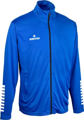 Produktbild von Derbystar Polyesterjacke Contra v25 blau/weiss 140