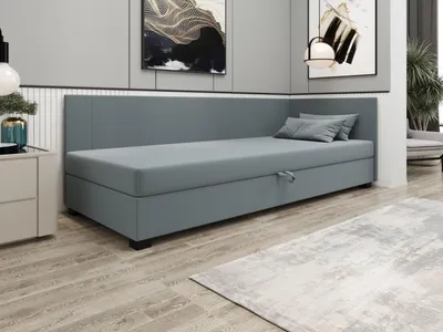 Obrázok produktu pre Čalúnená jednolôžková posteľ 120x195 ARIADNA PLUS 2 - modrošedá