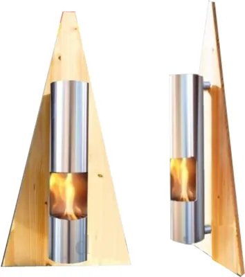 Produktbild von Ethanol und Gel Kamin - Modell Pyramide Natur