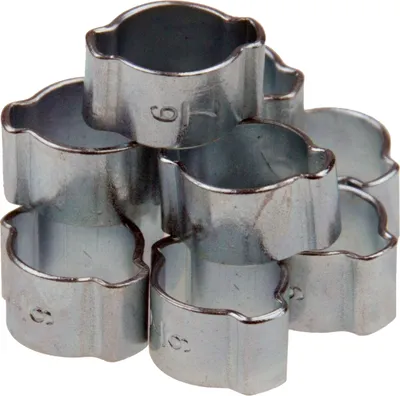Produktbild von Zweiohrschellen Schlauchschellen Sortiment 2-Ohr Schlauchklemmen 7-9 mm 10-tlg.