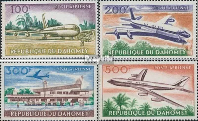 Produktbild von Briefmarken Dahomey 1963 Mi 222-225 postfrisch Flughafen von Cotonou
