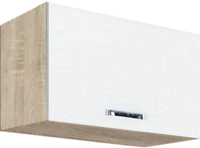 Productafbeelding van Keukenwandkast - PREMIO 36G - keukenwandkast met klepdeur 60 cm, beige hoogglans