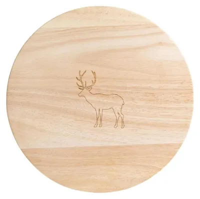 Imagen del producto de Elzusha - Tabla de cortar de madera con diseño de ciervo