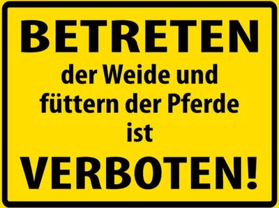 Produktbild von vianmo Holzschild 30x40 cm Betreten der Weide verboten