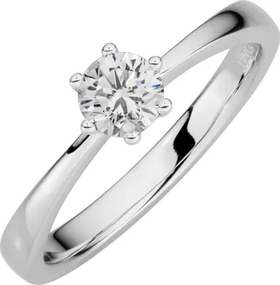 Produktbild von Lyomi Ring 585/- Gold weiß 060 (19,1) Diamant Lab Grown weiß 067370239-1