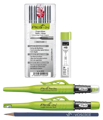 Productafbeelding van vasalat Pica Marker Set - Pica Fine Dry 0.9 + Pica Dry + 10 stuks reservepunten