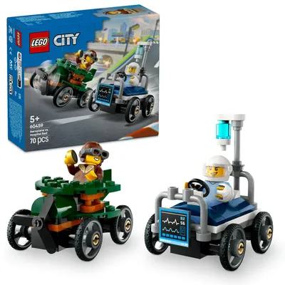 Immagine prodotto di LEGO® City Pacchetto da corsa Aereo vs. lettino ospedaliero 60459