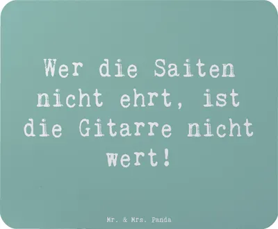 Produktbild von Mr. & Mrs. Panda Mouse Pad Spruch Gitarre Wert - Meeresbrise - Geschenk, Musik, Musiker, Liebe, Akustik, Lernen, Instrument, mousematte, mauspad laptop, Mousepad