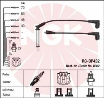 Produktbild von Ngk Zündleitungssatz 0802