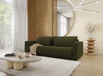 Produktbild von Sofa 3-Sitzer mit Schlaffunktion CHAIRA Stoff Curio Grün