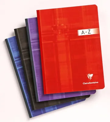 Produktbild von Clairefontaine Registerbuch A5 gebunden liniert 96Bl